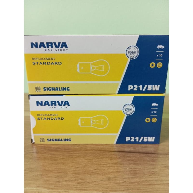 Bóng đèn phanh ô tô, xe máy chân cài P21/5W 12V Narva - ảnh 5
