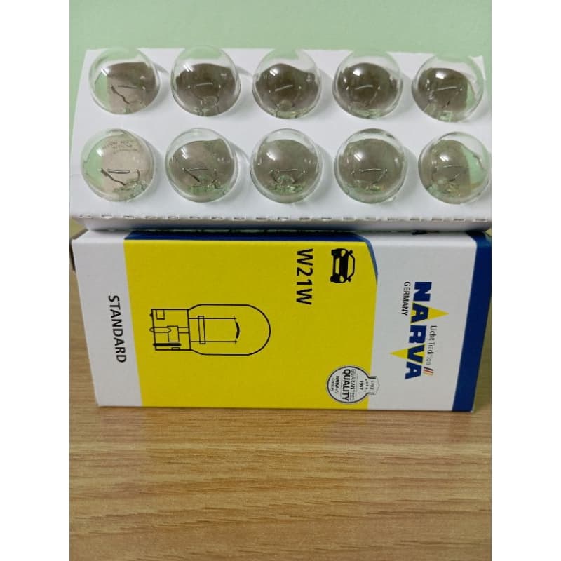 Bóng đèn phanh, xi nhan, lùi chân cắm W21W 12V NARVA - ảnh 4