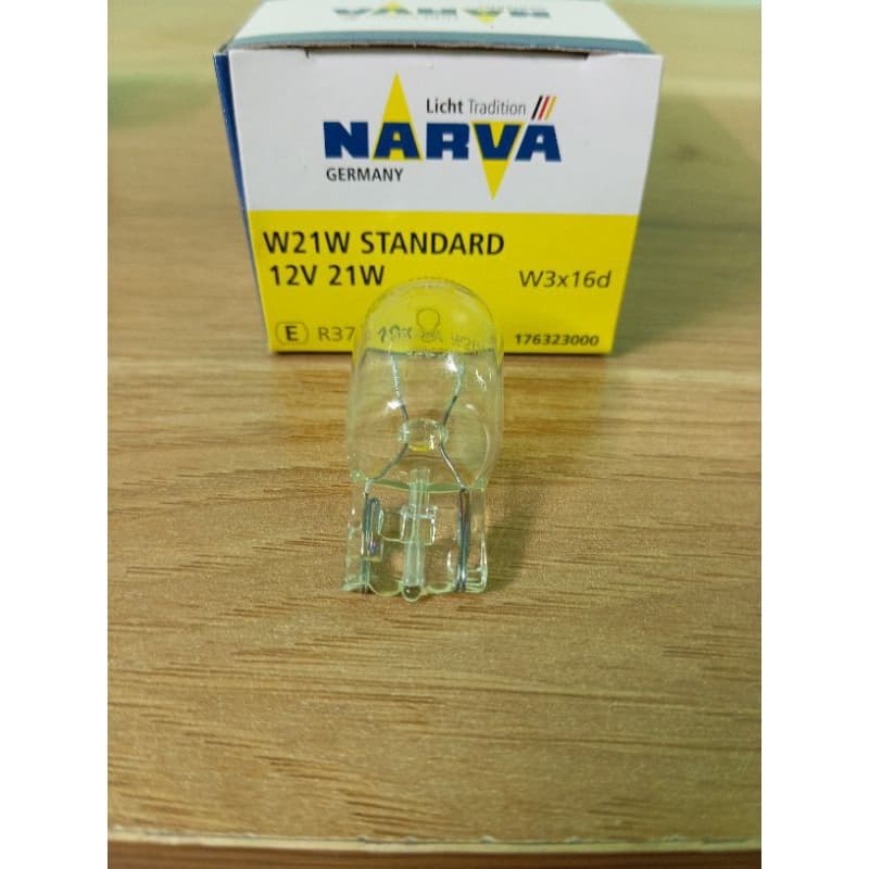 Bóng đèn phanh, xi nhan, lùi chân cắm W21W 12V NARVA - ảnh 5