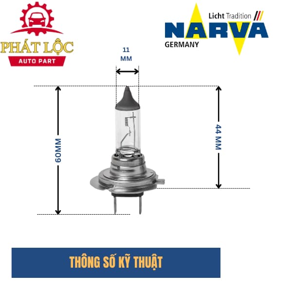 Bóng Narva H7 55w-12v - ảnh 3
