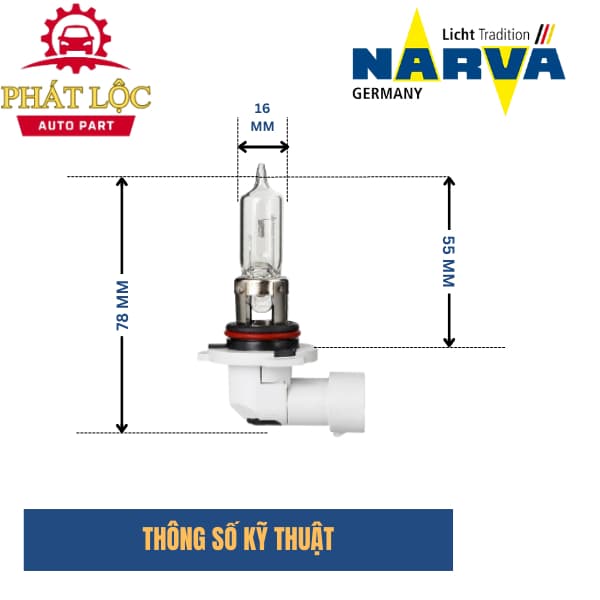 Bóng đèn Narva HB4 9006 55w-12V - ảnh 3