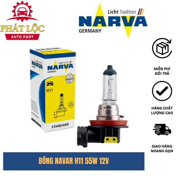 Bóng đèn NARVA H11 12V 55W chính hãng