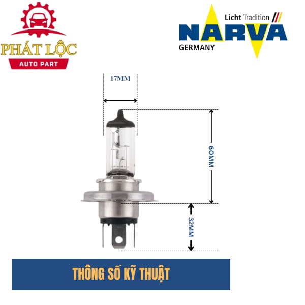 Bóng đèn H4 24V 75/70W - ảnh 3