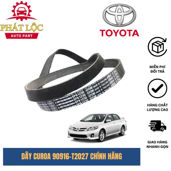 Dây curoa tổng chính hãng Toyota cho xe Altis 1.8 2.0 2010 - 2013