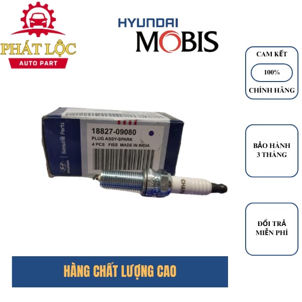 Bộ Bugi 4 cái chân thường dùng cho xe I10, Accent, Morning...( Hàng chính hãng) - ảnh 2