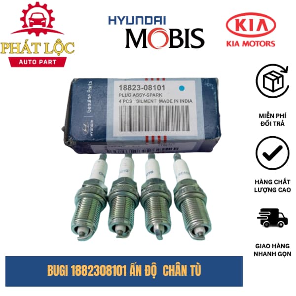 [ Giá 1 cái] Bugi chân tù Huyndai Ấn Độ chính hãng sử dụng cho xe Getz, Morning,....( Hyundai chính hãng)