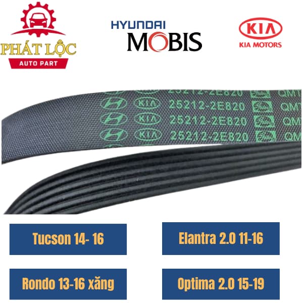 Dây Curoa tổng Cerato 2014-2017, Tucson 2014-2016... - ảnh 3