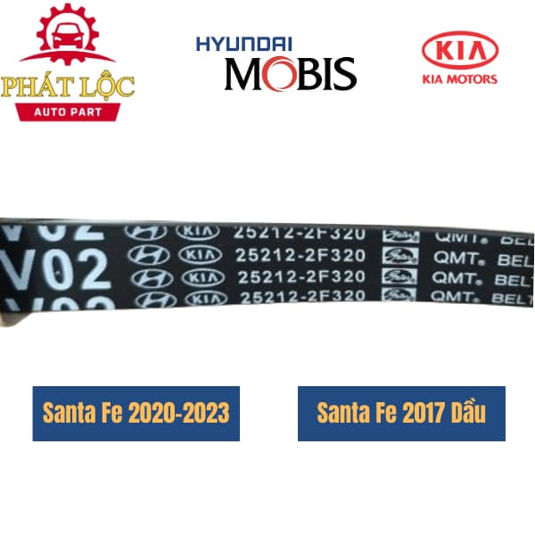 Dây curoa tổng Santafe 2020-2023 chính hãng - ảnh 3