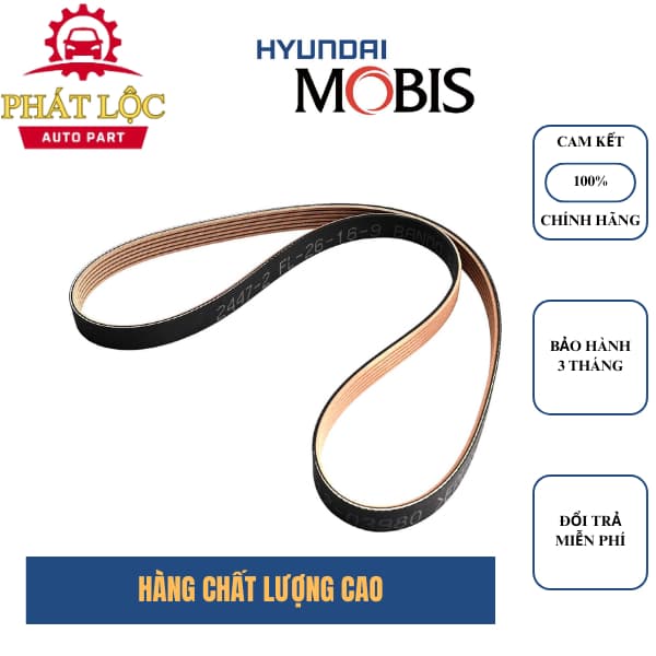 Dây curoa tổng Accent 18-23, Soluto ( Mobis chính hãng) - ảnh 2