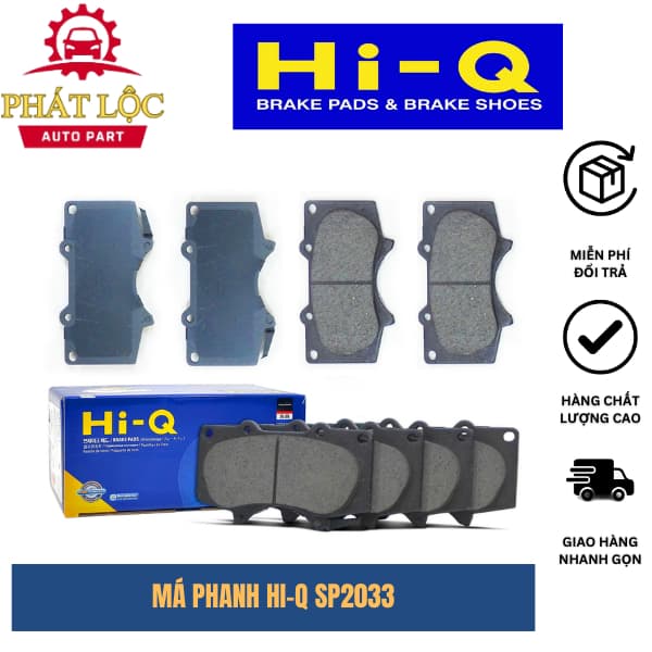 Má phanh trước Hi-Q phù hợp với Fortuner 2005-2018, Hilux 2015-2021...( Hi-Q chính hãng)