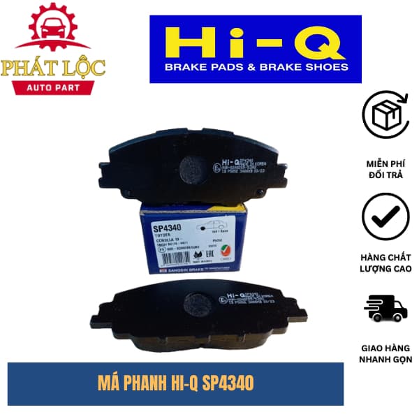 Má phanh trước Hi-Q phù hợp Altis 2019-2022 ( Hi-Q chính hãng)