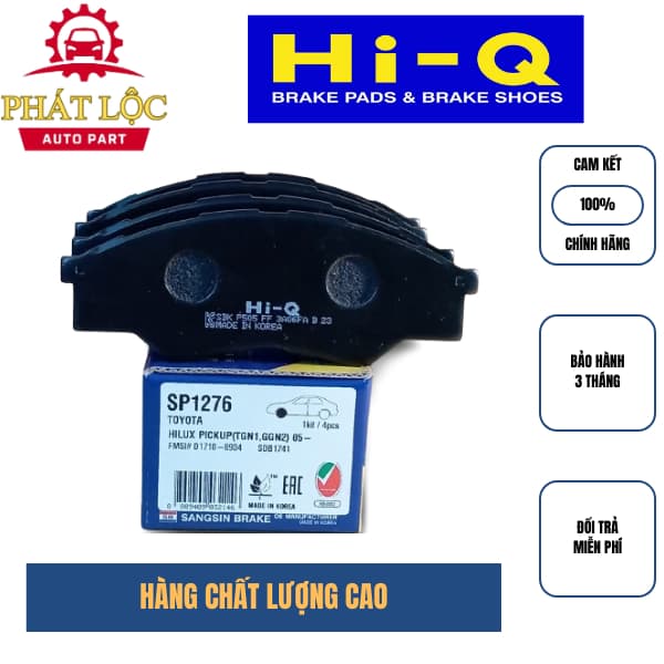 Má phanh trước  Hi-Q phù hợp Innova 2004-2016, Hilux 2009-2010 3.0 Diesel ( Hi-Q chính hãng) - ảnh 2