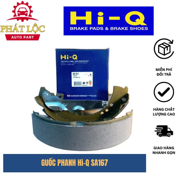 Guốc phanh sau Hi-Q phù hợp với Fortuner 2005-2024, Hilux 2005-2016 ( chính hãng Hi-Q)
