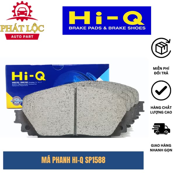 Má phanh trước Hi-Q phù hợp Vios 2007-2022, Yaris 2014- 2022( Hi-Q chính hãng)