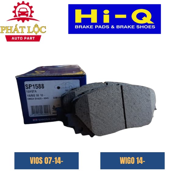 Má phanh trước Hi-Q phù hợp Vios 2007-2022, Yaris 2014- 2022( Hi-Q chính hãng) - ảnh 3