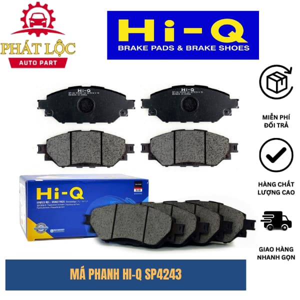 Má phanh trước Hi-Q phù hợp Innova 2016-2022, Hilux 2016-2021 ( Hi-Q chính hãng)
