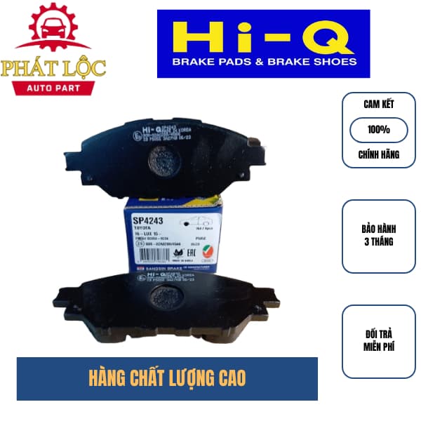 Má phanh trước Hi-Q phù hợp Innova 2016-2022, Hilux 2016-2021 ( Hi-Q chính hãng) - ảnh 2