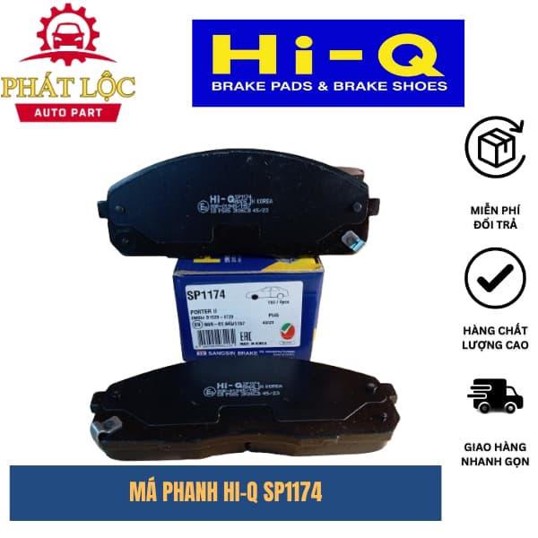 Má phanh trước Hi-Q phù hợp Porter II, Bongo III, K2500, K2900, H100 ( Hi-Q chính hãng)