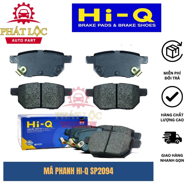 Má phanh sau Hi-Q phù hợp  Altis 07-19, Vios 07-23, Yaris 05-13 ( Hi-Q chính hãng)