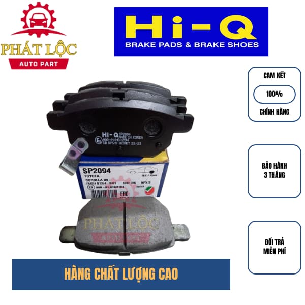 Má phanh sau Hi-Q phù hợp  Altis 07-19, Vios 07-23, Yaris 05-13 ( Hi-Q chính hãng) - ảnh 3
