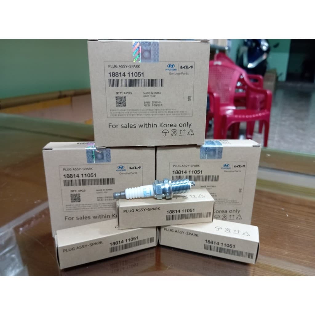 Bộ Bugi Hyundai Getz, Click, Verna , Kia Morning , Rio, Caren 2.0,... ( Mobis chính hãng) - ảnh 4