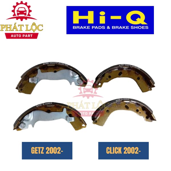 Guốc phanh sau Hi-Q phù hợp với Getz 2002-, Click 2002- ( HI-Q chính hãng) - ảnh 3