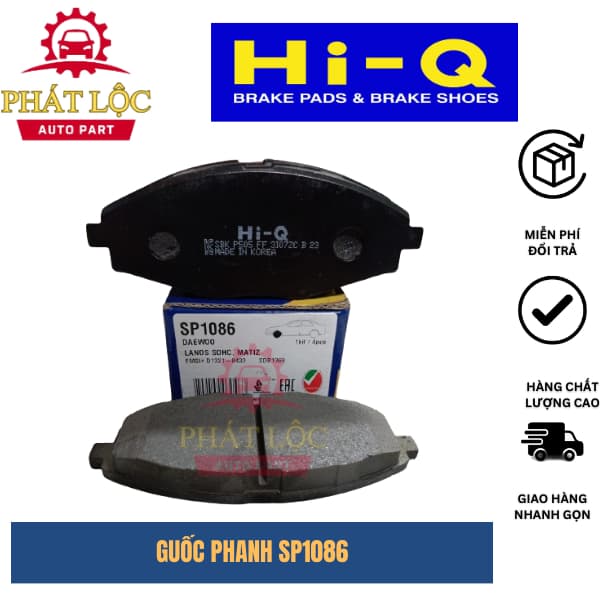 Má phanh trước Hi-Q phù hợp Matiz 2003-, Spark 1998-2010 ( HI-Q chính hãng)