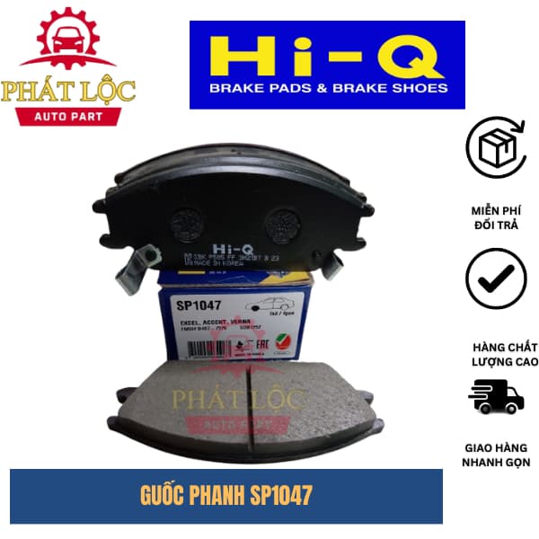 Má phanh trước Hi-Q phù hợp Getz 2002-2010, Accent 1994-2005 ( Hi-Q chính hãng)