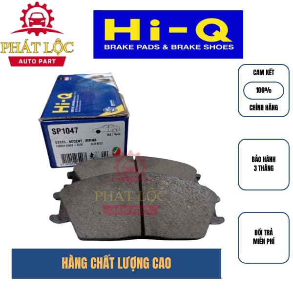 Má phanh trước Hi-Q phù hợp Getz 2002-2010, Accent 1994-2005 ( Hi-Q chính hãng) - ảnh 2