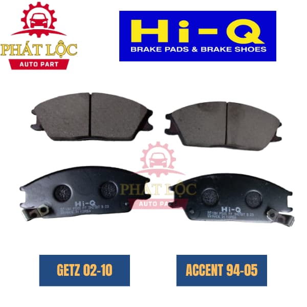 Má phanh trước Hi-Q phù hợp Getz 2002-2010, Accent 1994-2005 ( Hi-Q chính hãng) - ảnh 3