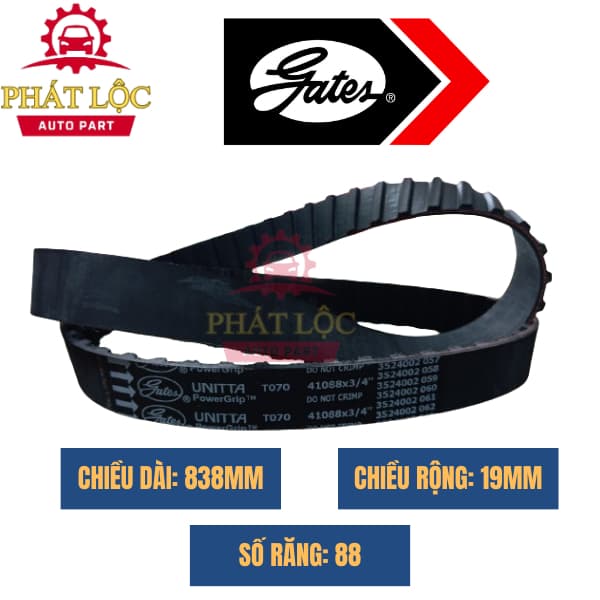 Dây cam Su 5 tạ, Su cóc ( Gates xịn chính hãng) - ảnh 3