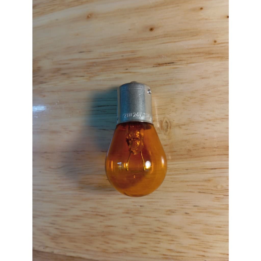 Bóng đèn xi nhan chân cài, lệch 3/4 thủy tinh vàng  PY21W 24V 21W NARVA - ảnh 6