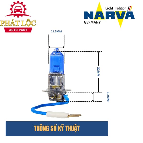 Bóng đèn Narva  H3 24V 70W - ảnh 3