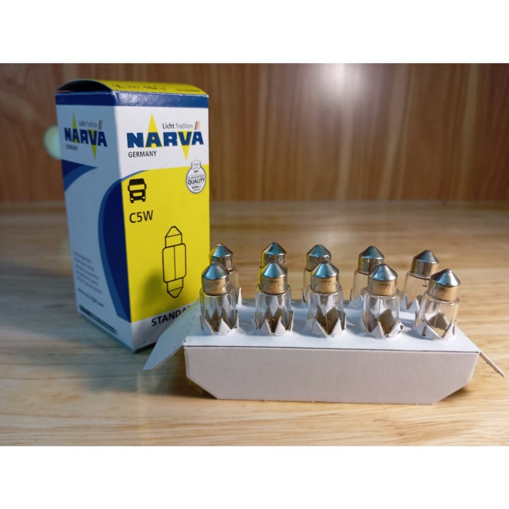 Bóng đèn trần, soi biển số, bóng cầu chì... C5W 24V 5W  (chính hãng NARVA ) - ảnh 5