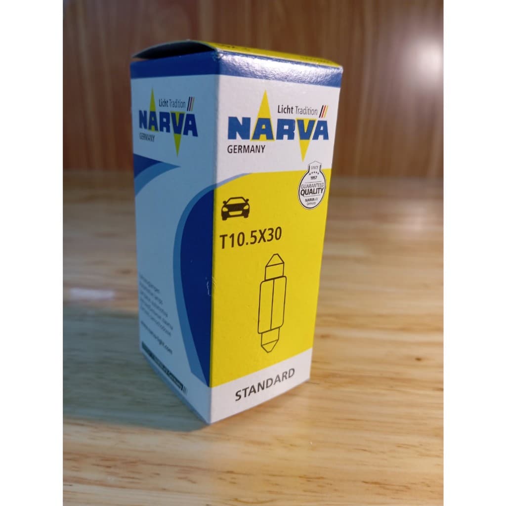 Bóng đèn trần, soi biển số, bóng cầu chì... T10.5X30 12V 10W (chính hãng NARVA ) - ảnh 5