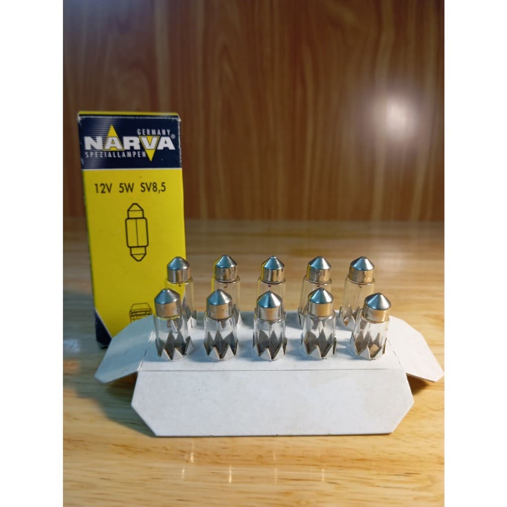 Bóng đèn trần, soi biển số, bóng cầu chì... C5W 12V 5W ( chính hãng NARVA ) - ảnh 6