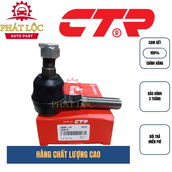 Rotuyn lái ngoài trái CTR phù hợp với K3000, Bongo 1.4-2.5 Tấn, Titan 90-97 ( CTR chính hãng) - ảnh 2