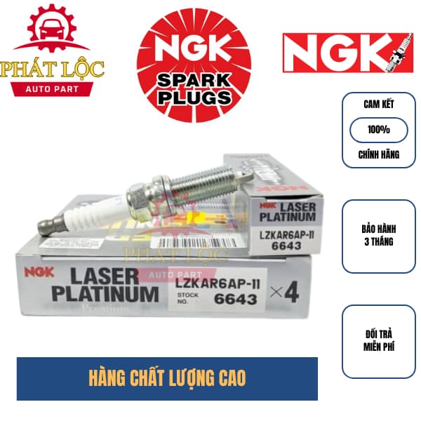 Bộ Bugi 4 cái NGK phù hợp với  các dòng xe Nissan X Trail, Teana, Tida, Sunny, Livina...( NGK chính hãng) - ảnh 2