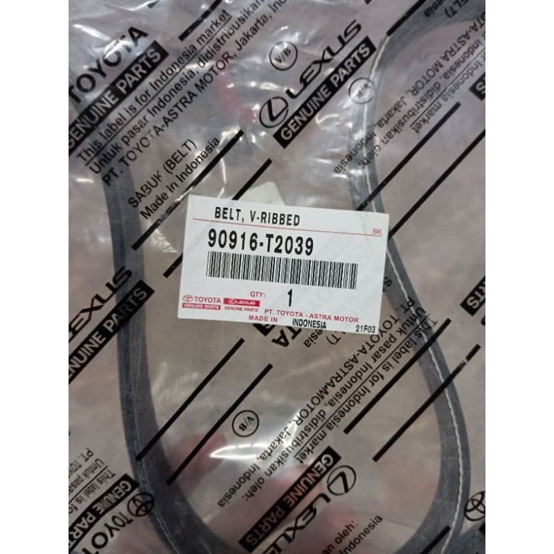 Dây curoa tổng Vios 2017-2022 ( Toyota chính hãng) - ảnh 5