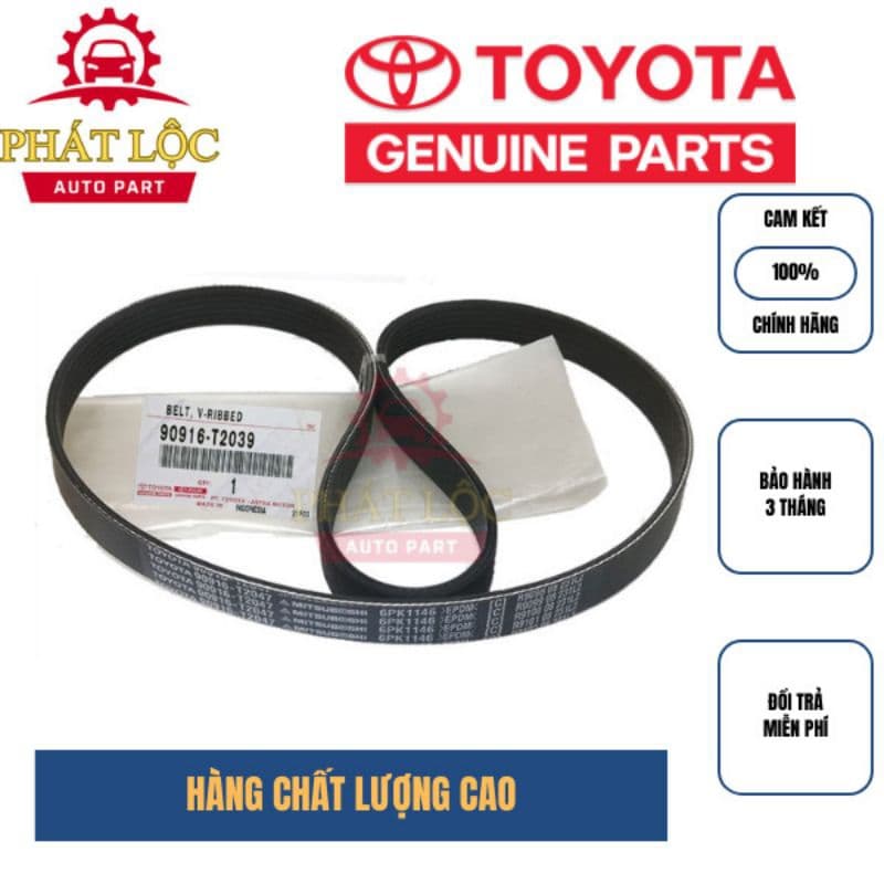 Dây curoa tổng Vios 2017-2022 ( Toyota chính hãng) - ảnh 2