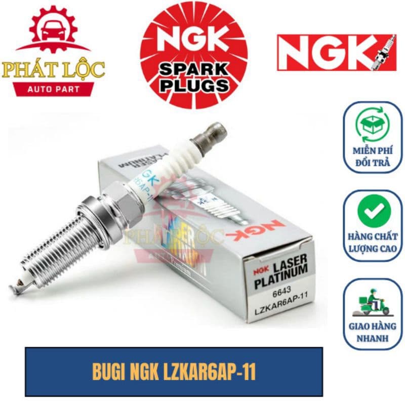 Bộ Bugi 4 cái NGK phù hợp với  các dòng xe Nissan X Trail, Teana, Tida, Sunny, Livina...( NGK chính hãng)