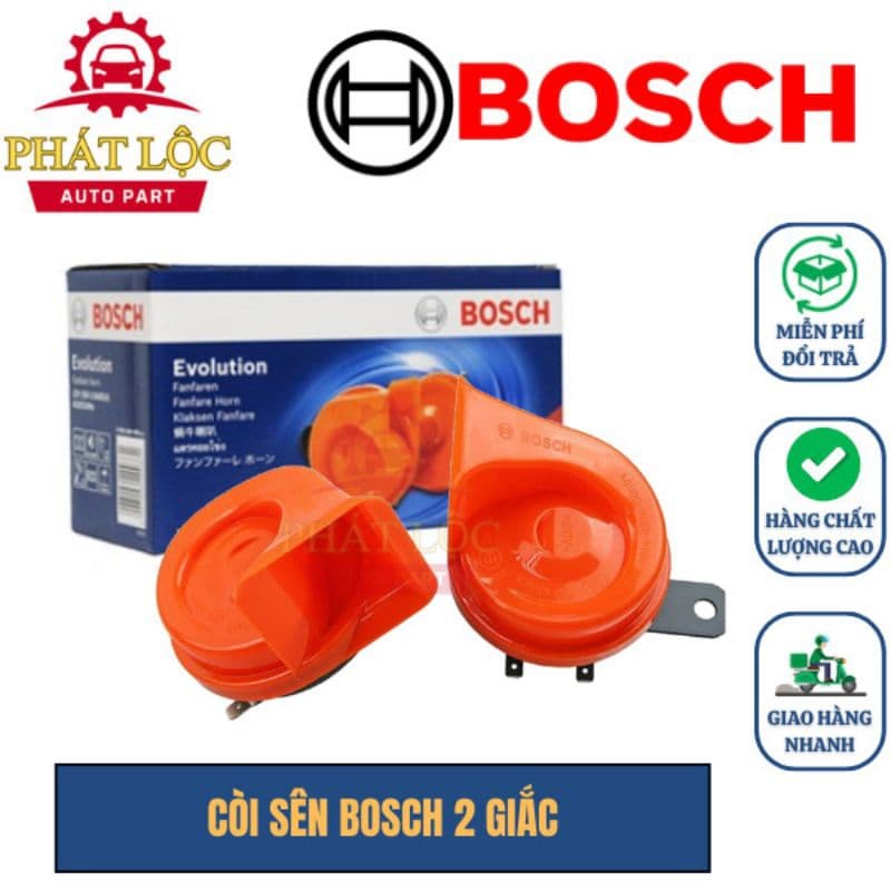 Còi sên BOSCH 12V Evolution 2 giắc ( 100% chính hãng)