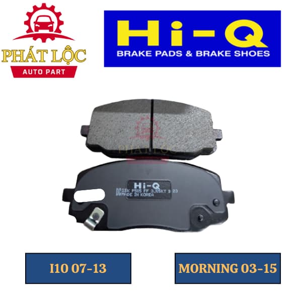 Má phanh trước phù hợp với  I10 2007-2013, Morning 2003-2011 ( HI-Q chính hãng) - ảnh 3