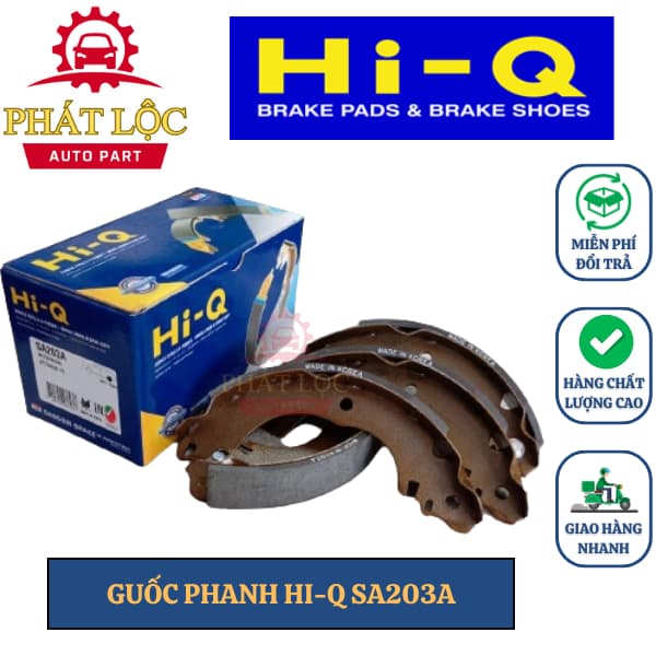 Guốc phanh sau Hi-Q phù hợp với Attrage 2013-, Mirage 2012-, Lancer 2007-2017, G11Z,C11,SC11 ( Hi-Q chính hãng)