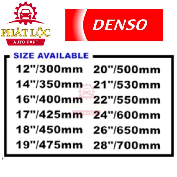 [ Giá 1 chiếc] Gạt mưa Denso 3 khúc sản xuất tại Nhật Bản ( 100% Denso chính hãng) - ảnh 3