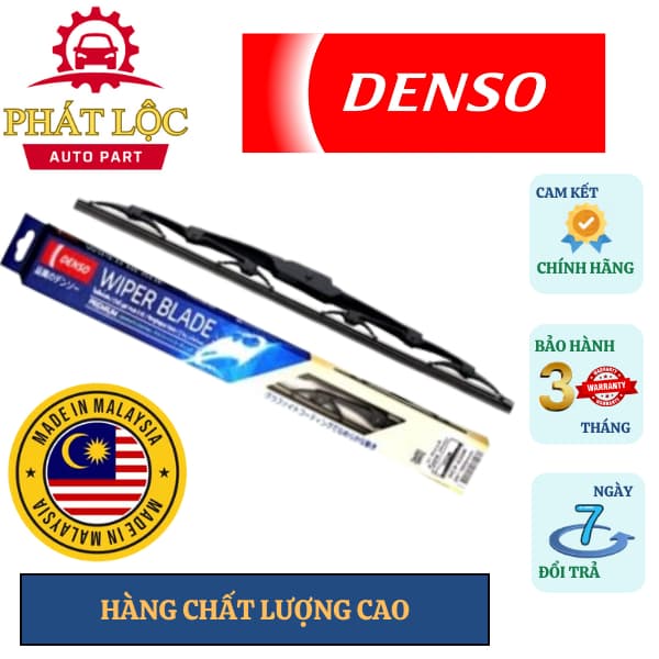 Gạt mưa Denso xương sắt sản xuất tại Malaysia ( 100% Denso chính hãng) - ảnh 2