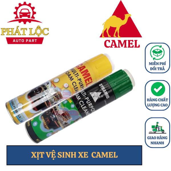 Xịt bọt vệ sinh nội thất ô tô Camel, Dyramid