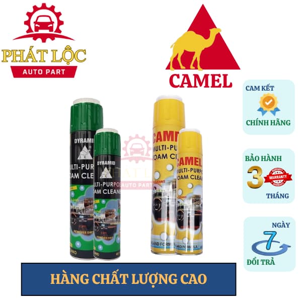 Xịt bọt vệ sinh nội thất ô tô Camel, Dyramid - ảnh 2