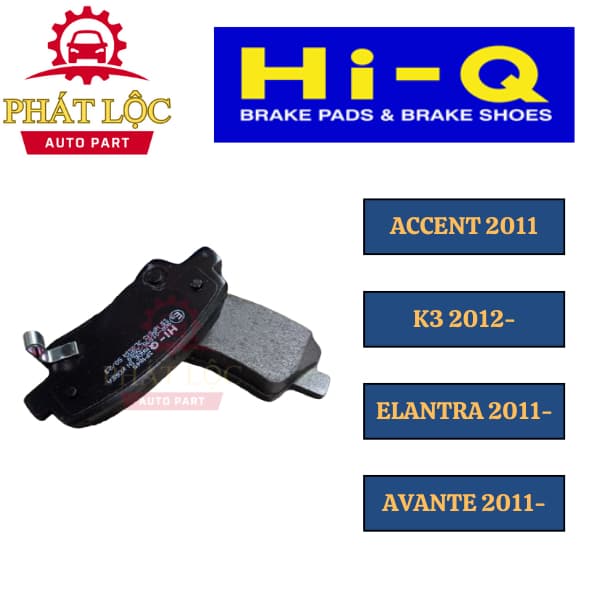 Má phanh sau CÓ GÀI Hi-Q phù hợp Accent 2011-, Elantra/ Avante 2011-,I10 2016-, Seltos 2019-,K3 2012-,...( HI-Q chí - ảnh 3
