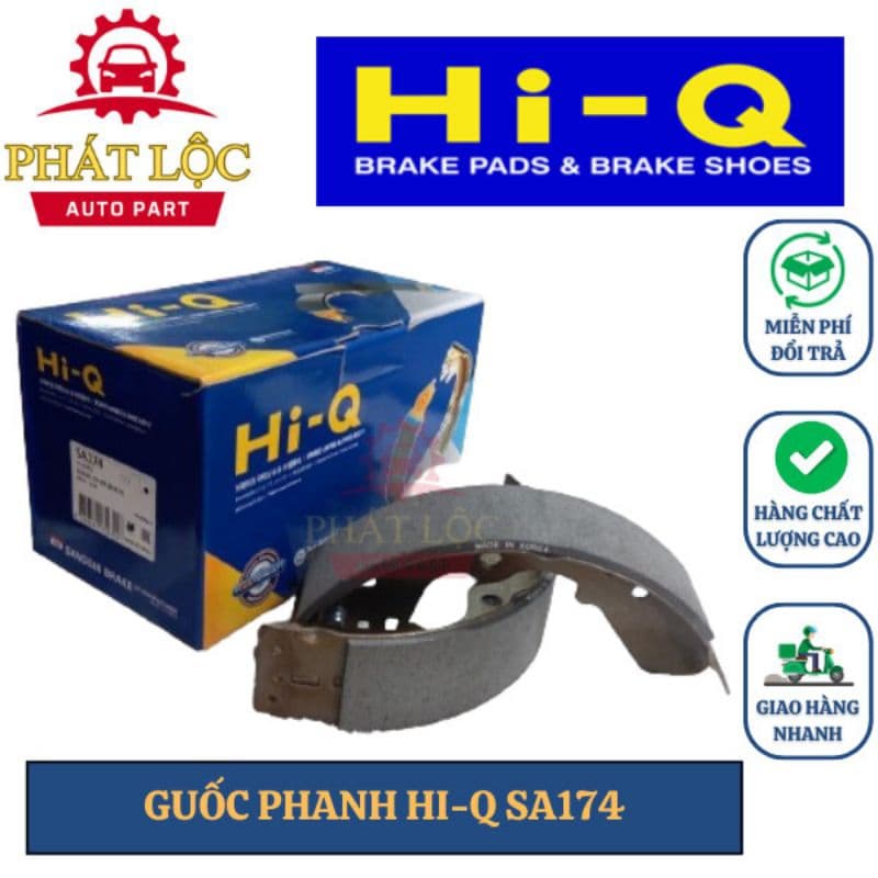 Guốc phanh sau Innova 2017-2024, Hilux 2016-2024( Hi-Q chính hãng)